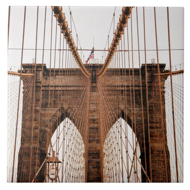 Brooklyn Bridge, New York Tile (Front)