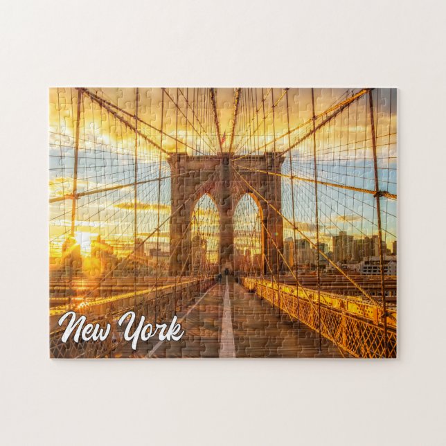 Brooklyn Bridge, New York, United States Jigsaw Puzzle (Horizontal)