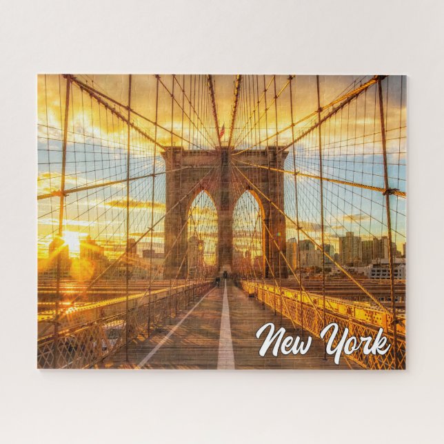 Brooklyn Bridge, New York, United States Jigsaw Puzzle (Horizontal)