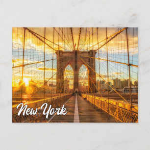Brooklyn Bridge, New York, United States Postcard