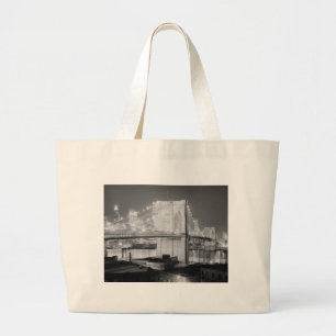 Brooklyn Bridge New York USA Large Tote Bag