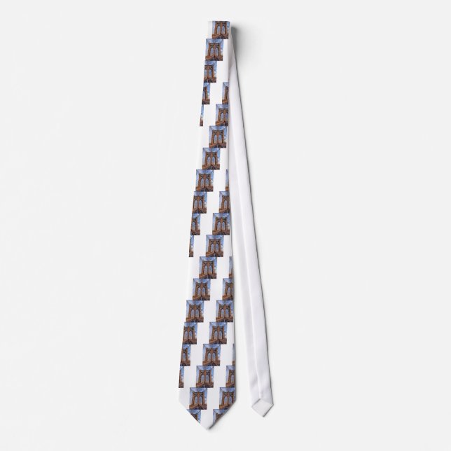 Brooklyn Bridge New York USA Tie (Front)