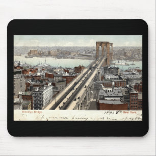 Brooklyn Bridge NY 1907 Vintage Mouse Mat