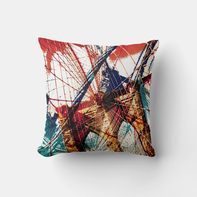 Brooklyn Bridge - NYC Cushion (Front)