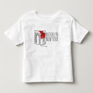 Brooklyn Bridge NYC New York Christmas Holiday Toddler T-Shirt