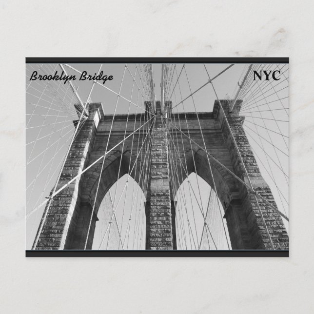 Brooklyn Bridge NYC Postcard (Front)