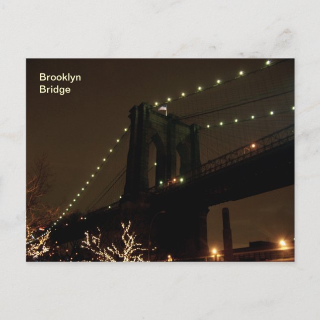 Brooklyn Bridge Postcard (Front)