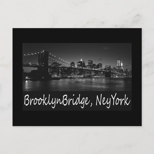 brooklyn bridge postcard (Front)