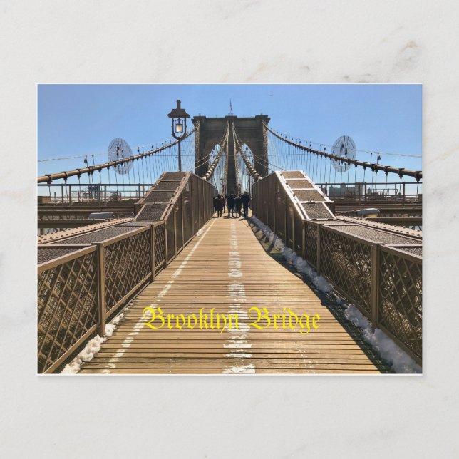 Brooklyn Bridge postcard (Front)