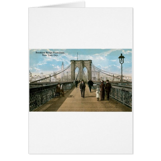 Brooklyn Bridge Promenade, New York City (Front)