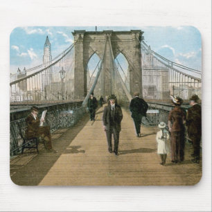 Brooklyn Bridge Promenade, New York City Mouse Mat