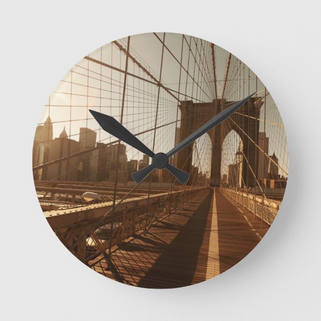 Brooklyn Bridge. Round Clock (Front)
