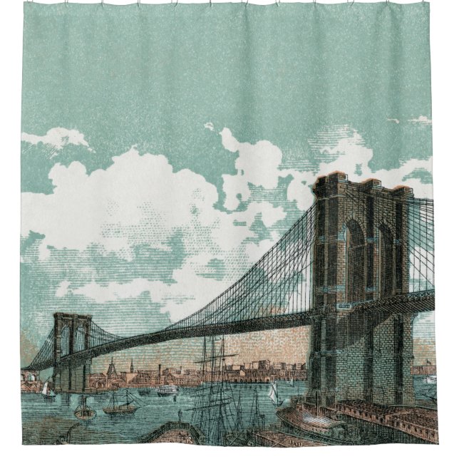 Brooklyn Bridge Shower Curtain (Front)