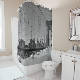 Brooklyn bridge shower curtain