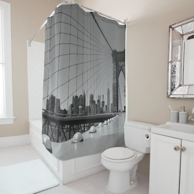 Brooklyn bridge shower curtain (In Situ)