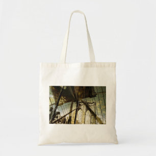 Brooklyn bridge theme tote bag