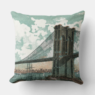 Brooklyn Bridge Throw Pillow