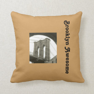 Brooklyn Bridge Throw Pillow