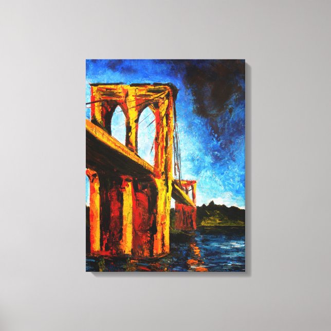 Brooklyn Bridge to Utopia 2009 Canvas Print (Front)