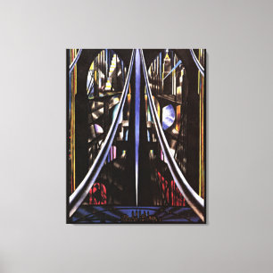 Brooklyn Bridge, Variation on an Old Theme Canvas Print