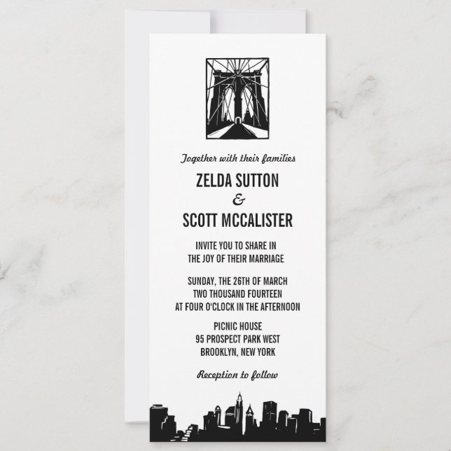 Brooklyn Bridge | Wedding Invitation (Front)