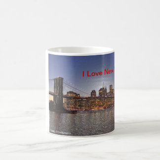 Brooklyn Bridge with New York City Skyline Coffee Mug