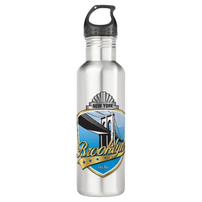 Brooklyn Design Gold 710 Ml Water Bottle (Front)