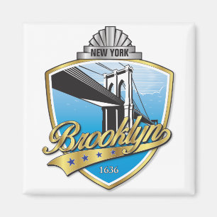 Brooklyn Design Gold Magnet