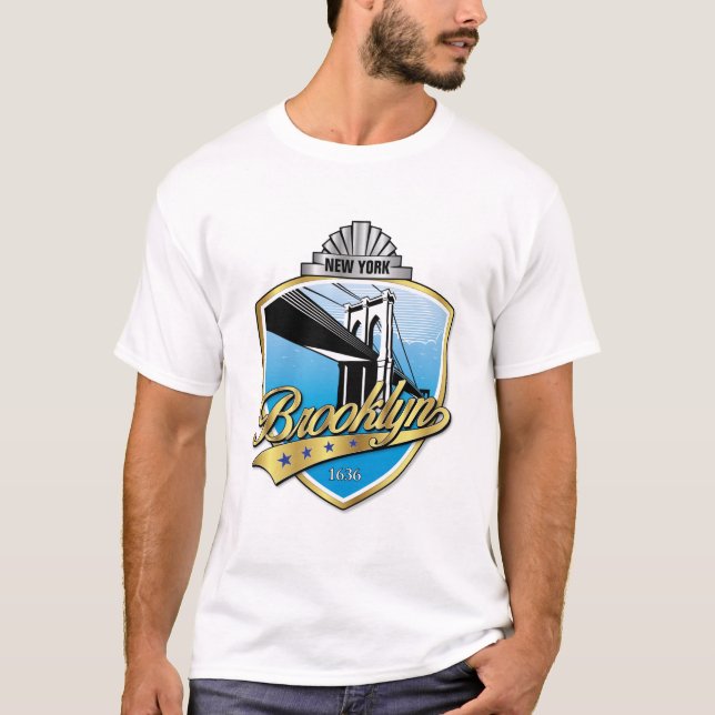 Brooklyn Design Gold T-Shirt (Front)