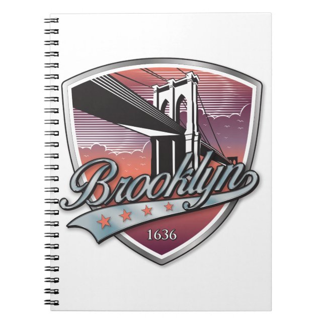Brooklyn Design Silver Notebook (Front)