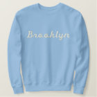 Brooklyn Embroidered Basic Sweatshirt (Navy Blue)