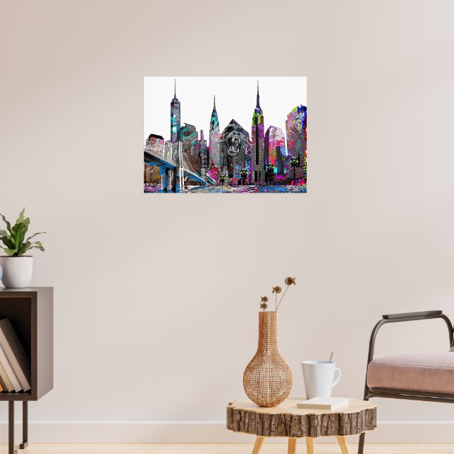 Brooklyn Graffiti Poster (Living Room 3)