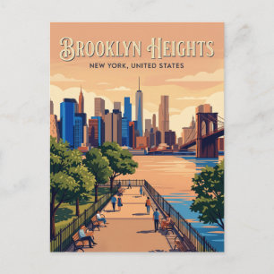 Brooklyn Heights New York State Postcard