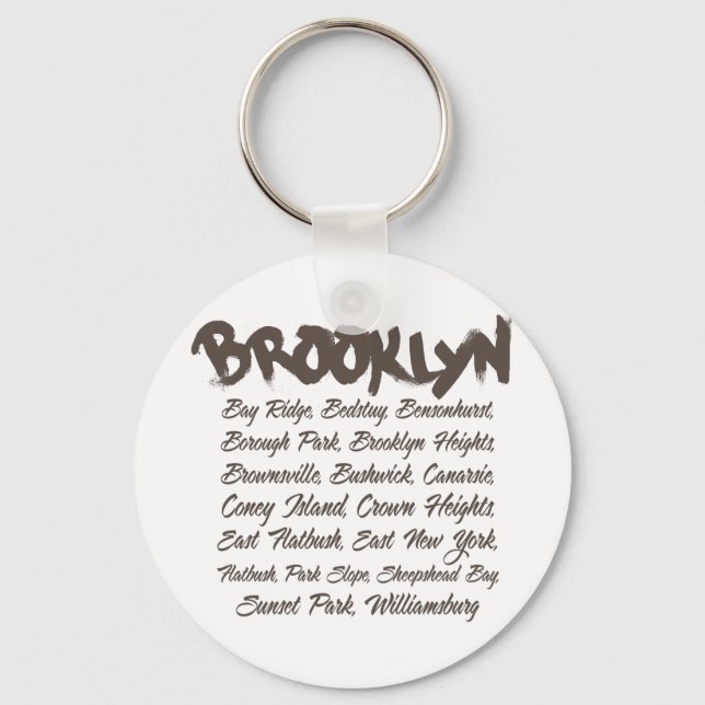 Brooklyn Hoods Key Ring (Front)