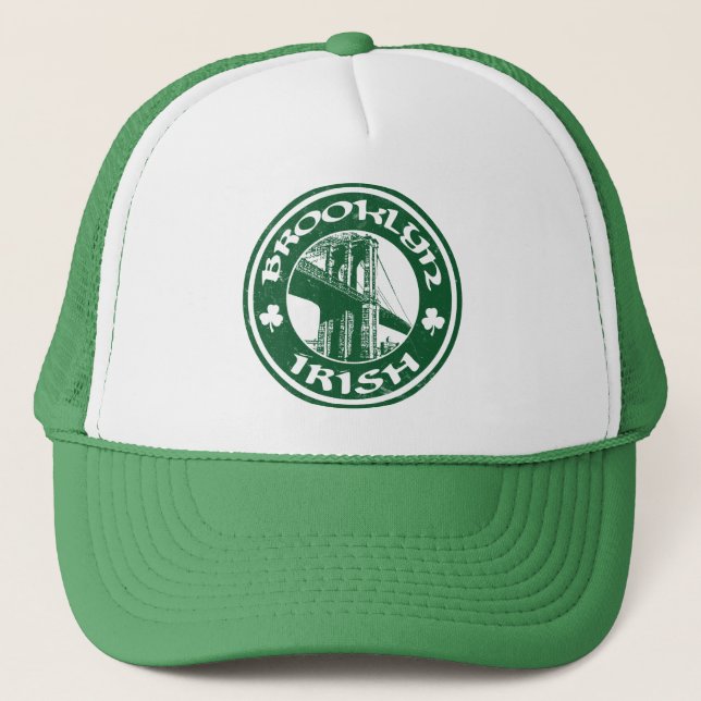 Brooklyn Irish Trucker Hat (Front)