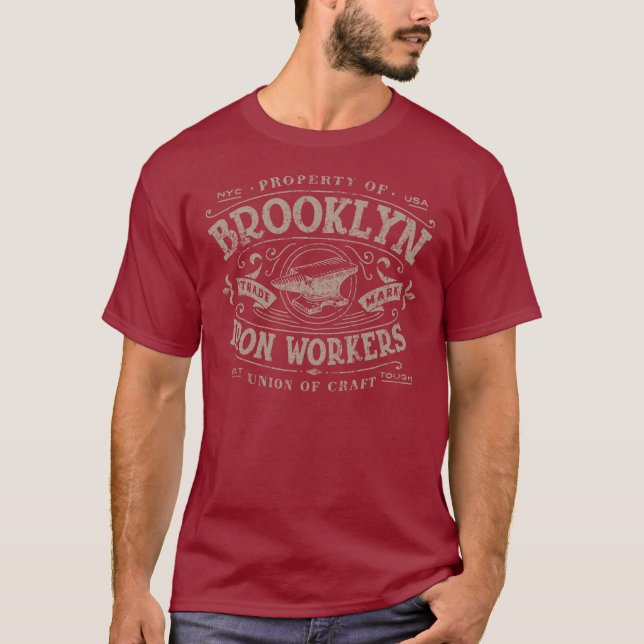 Brooklyn Iron Workers Vintage T-shirt (Front)