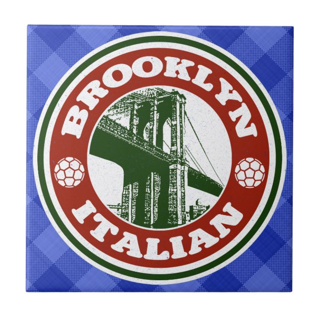 Brooklyn Italian American Ceramic Tile (Front)