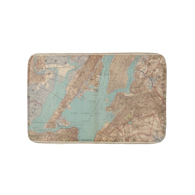 Brooklyn, Jersey City, and Hoboken Bath Mat (Front)