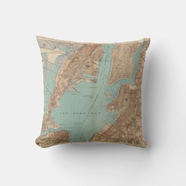Brooklyn, Jersey City, and Hoboken Cushion (Front)