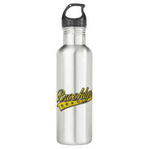 Brooklyn Logo Gold Embossed 710 Ml Water Bottle