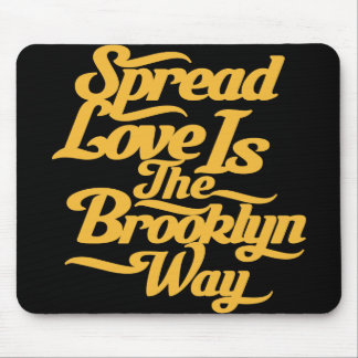Brooklyn Love Yellow Mouse Mat
