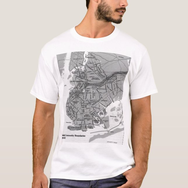 brooklyn map T-Shirt (Front)