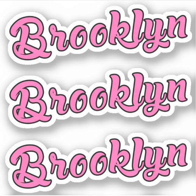 Brooklyn name x3 Vinyl (Front)