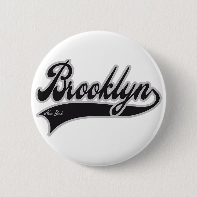 Brooklyn New York 6 Cm Round Badge (Front)