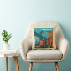 Brooklyn New York Cushion