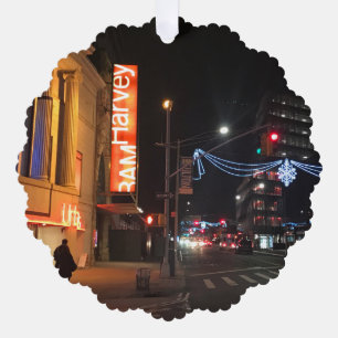 Brooklyn New York Fulton Street Holiday Lights NYC Tree Decoration Card