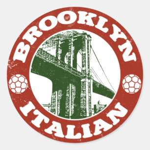 Brooklyn New York Italians Classic Round Sticker