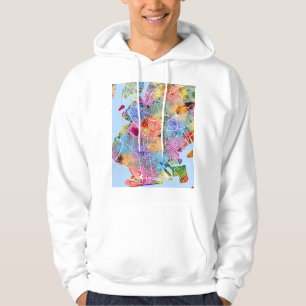 Brooklyn New York Map Hoodie
