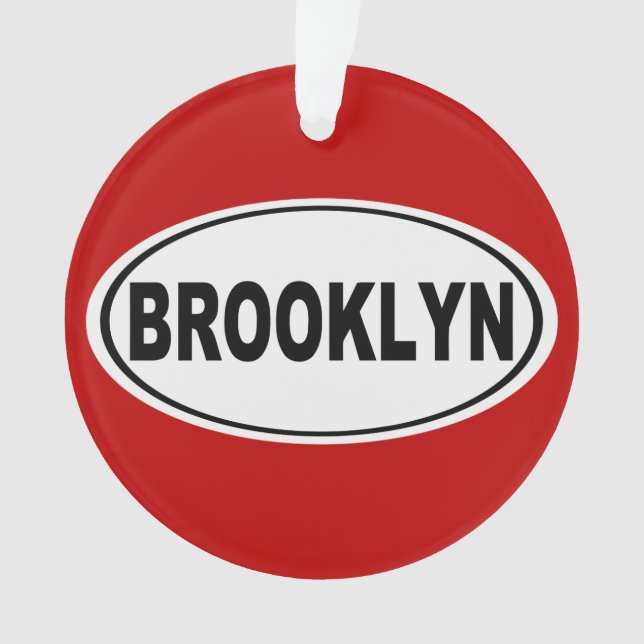 Brooklyn New York Ornament (Front)