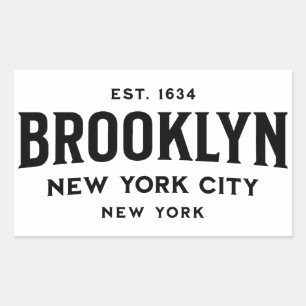 Brooklyn New York Rectangular Sticker